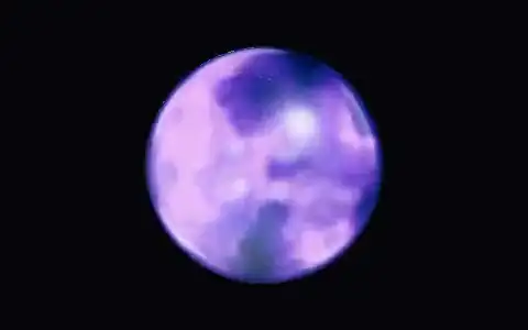 Nebula in a glass orb background